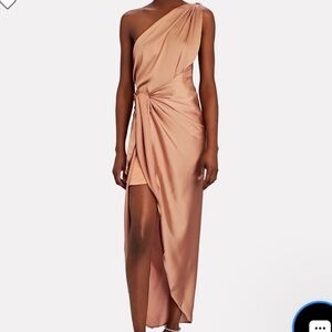 -NWT- BAOBAB MAREA Satin 1 Shoulder Dress Size
      Medium
